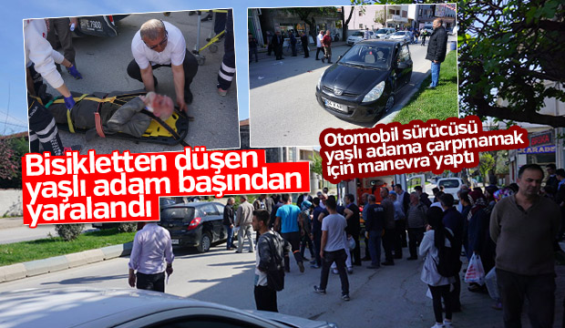  Yaşlı Adam Bisikletten Düşerek Yaralandı