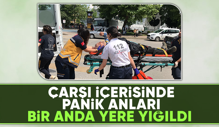 Yaşlı adam fenalaşarak yere yığıldı.