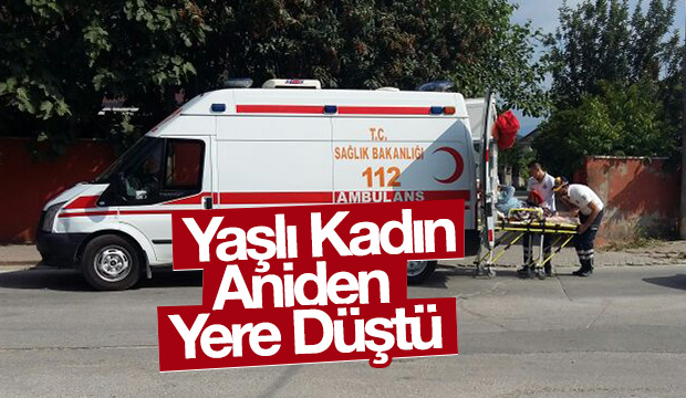 Yaşlı Kadın Evde yere düştü