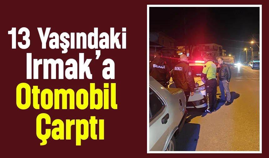 Yaya geçidinde çocuğa çarptı