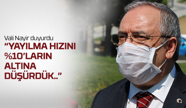 Yayılma hızını yüzde 10 ların altına düşürdük