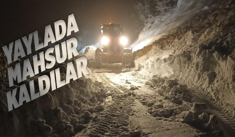 Yaylada mahsur kalanlar için kurtarma çalışması başlatıldı