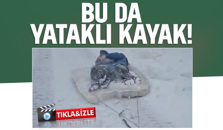 Yaylada yataklı kayak keyfi