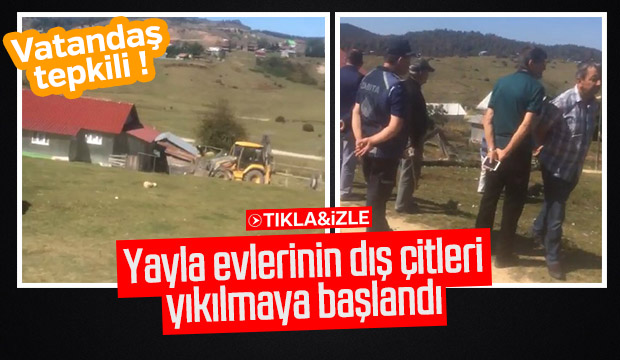 Yaylada Yıkım Başladı