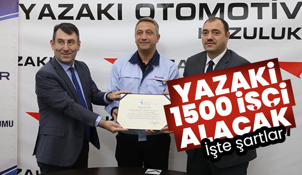 Yazaki 1500 işçi alacak