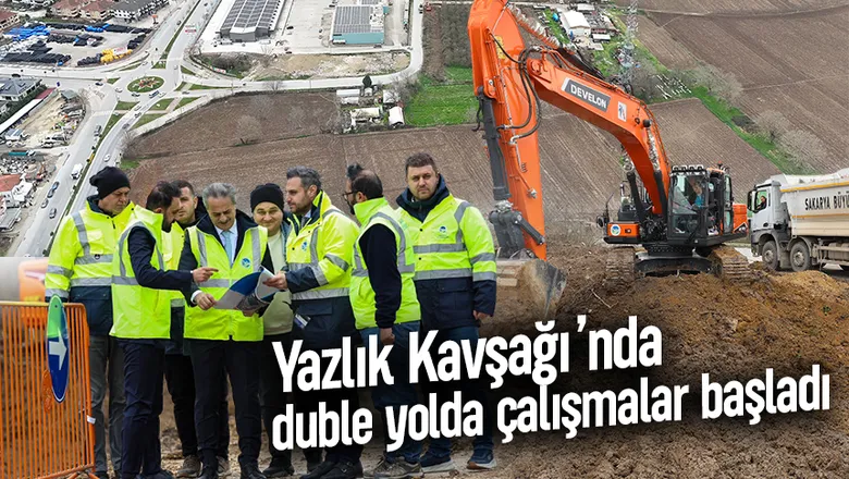 Yazlık Kavşağı’nda duble yolda çalışmalar start aldı