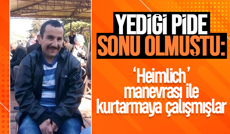 Yediği pide sonu olmuştu, kurtarmaya çalışmışlar