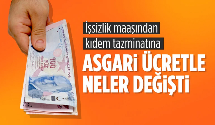 Yeni asgari ücretle birlikte değişecek ödemeler