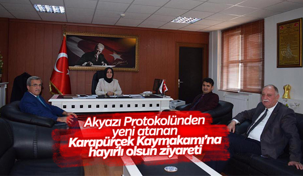 Yeni Atanan Karapürçek Kaymakamı'na Hayırlı Olsun Ziyareti