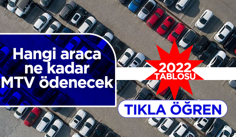 Yeni MTV oranları belli oldu