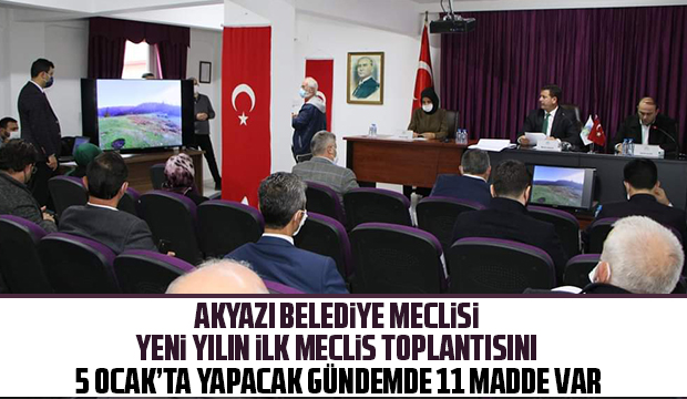 Yeni yılın ilk meclisi 11 gündemle toplanıyor
