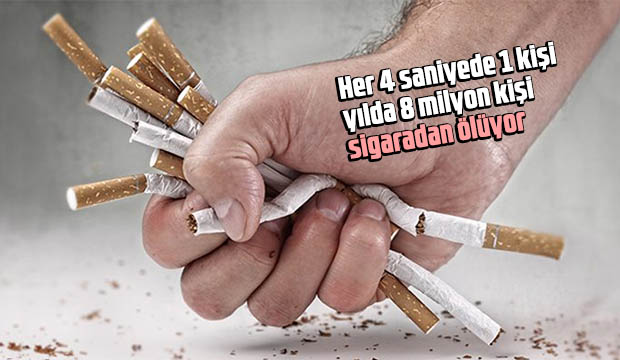 Yılda 8 Milyon Kişi Sigaradan Ölüyor