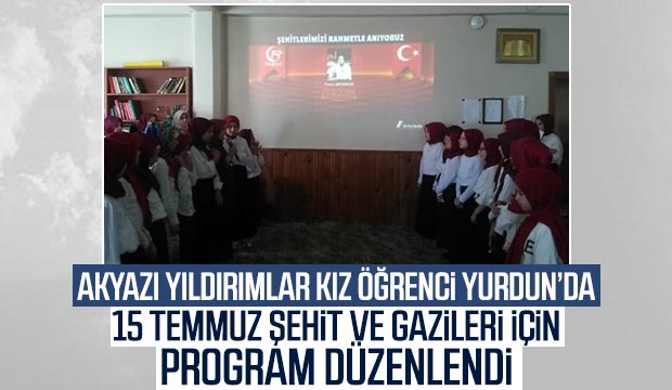 Yıldırım Kız Kuran kursu öğrencileri Şehit ve gaziler için program düzenledi