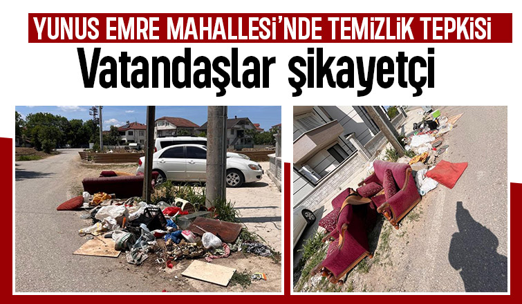 Yol kenarına atılan mobilya ve inşaat atıkları tepki topladı