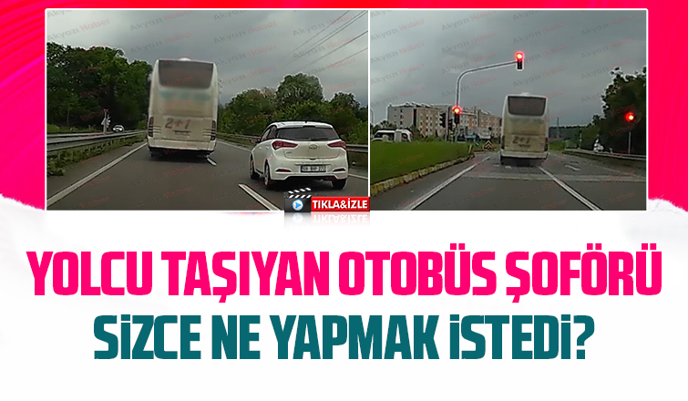 Yol vermedi, yetmedi kırmızı ışıkta geçti