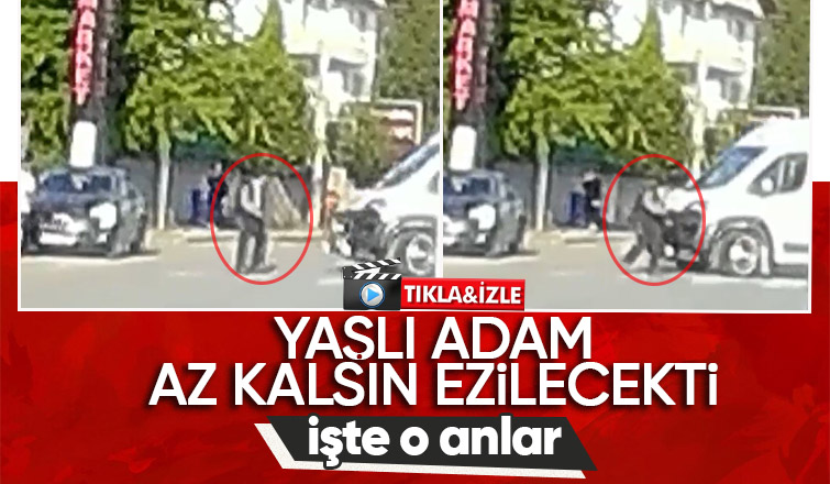 Yol vermediği yaşlı adamı az kalsın eziyordu