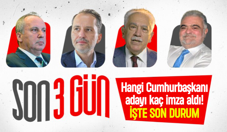 YSK, 100 bin imza süreci bilgilerini paylaştı