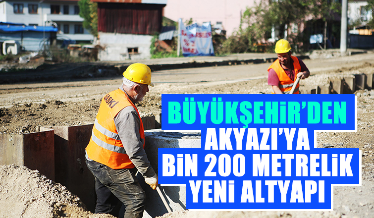 Yunus Emre Mahallesi’ne Bin 200 metrelik yeni altyapı