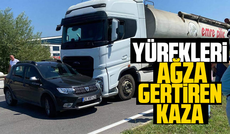 Yürekler ağza getiren kaza