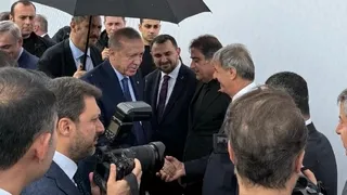 Yusuf Alemdar, Cumhurbaşkanı Erdoğan'ı karşıladı