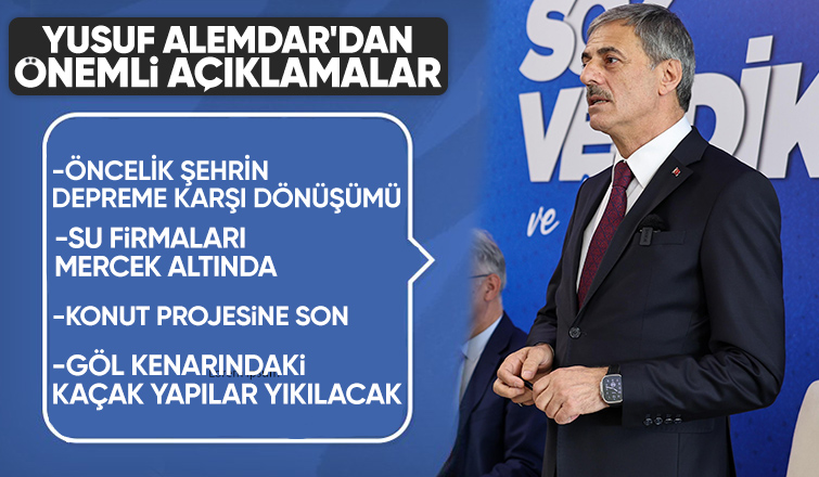 Yusuf Alemdar şehir için önceliklerini açıkladı