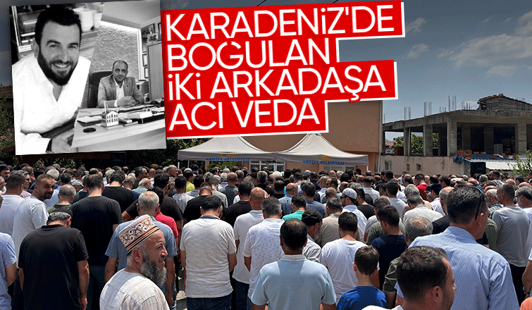 Karadenizde boğulmuşlarda iki arkadaş toprağa verildi