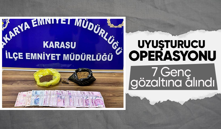 Zehir operasyonu 7 gözaltı