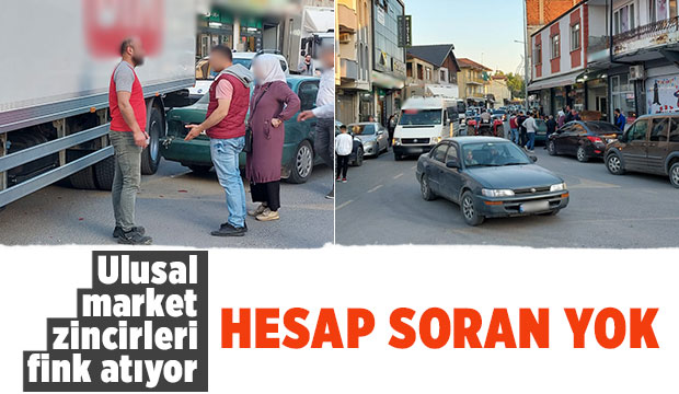 Zincir marketlerin sevkiyatı trafiği kilitliyor