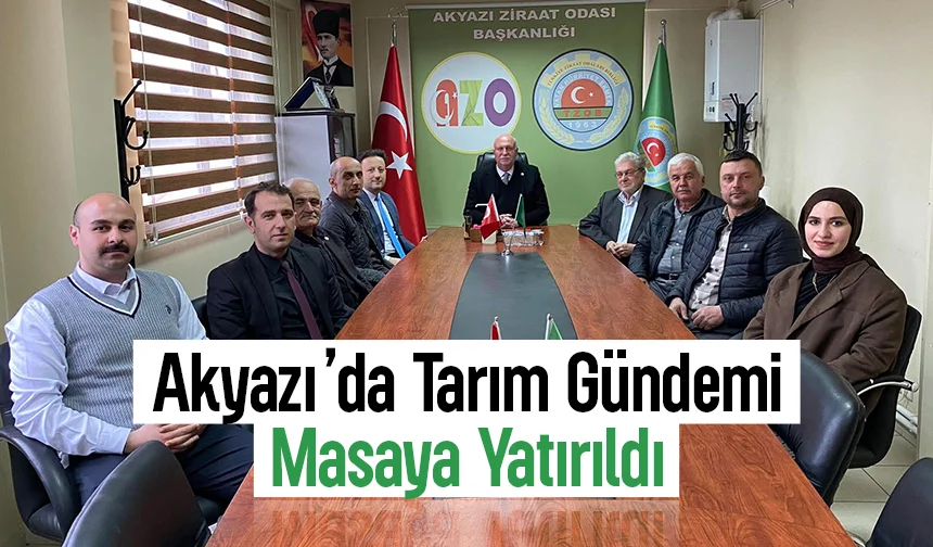 Ziraat Odası’nda gündem: Ekilişler ve kokarca mücadelesi