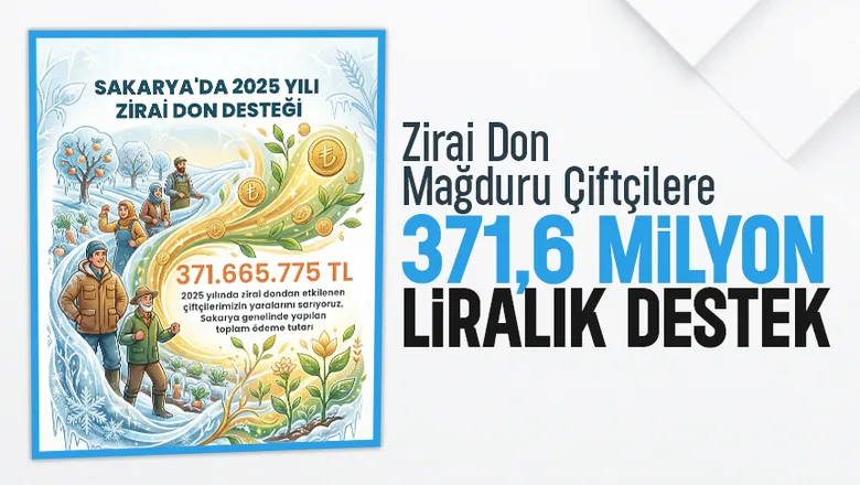 Zirai don mağduru çiftçiye 371,6 Milyon liralık destek