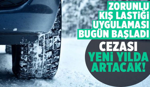 Zorunlu kış lastiği uygulaması başladı