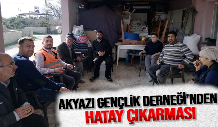 Akyazı Gençlik Derneği'nden Hatay Çıkarması