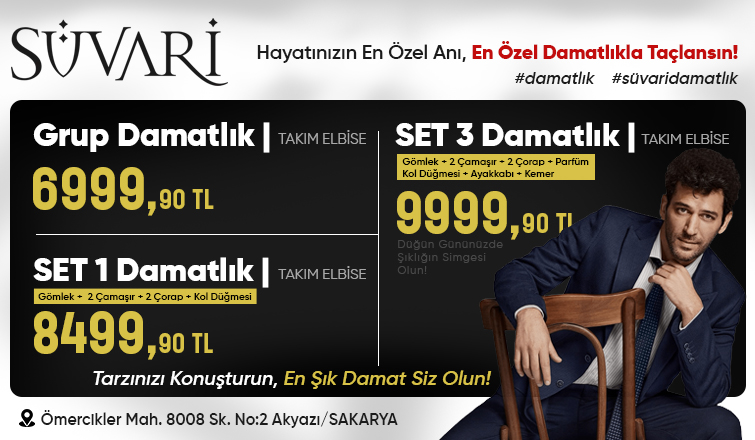 Akyazı Süvari'de Damatlık Kampanyası! En Şık Damat Siz Olun!