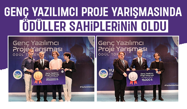 Genç yazılımcılar ödüllerini aldı