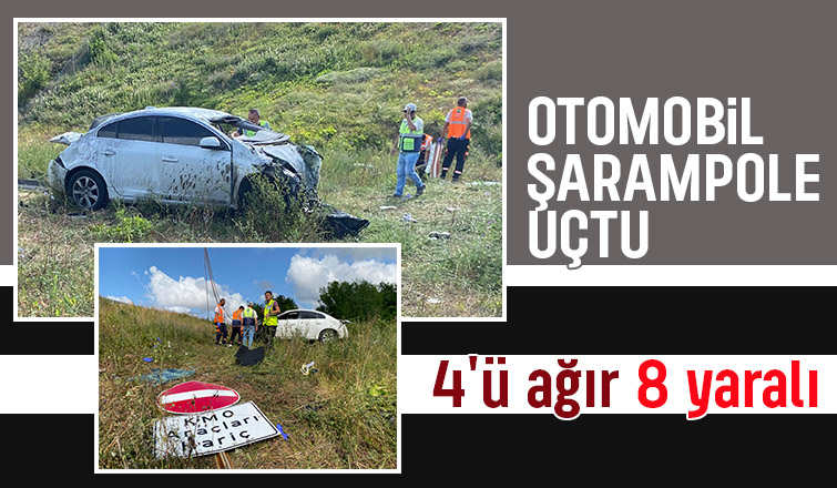Kuzey Marmara Otoyolu'nda kaza: 4'ü ağır 8 yaralı