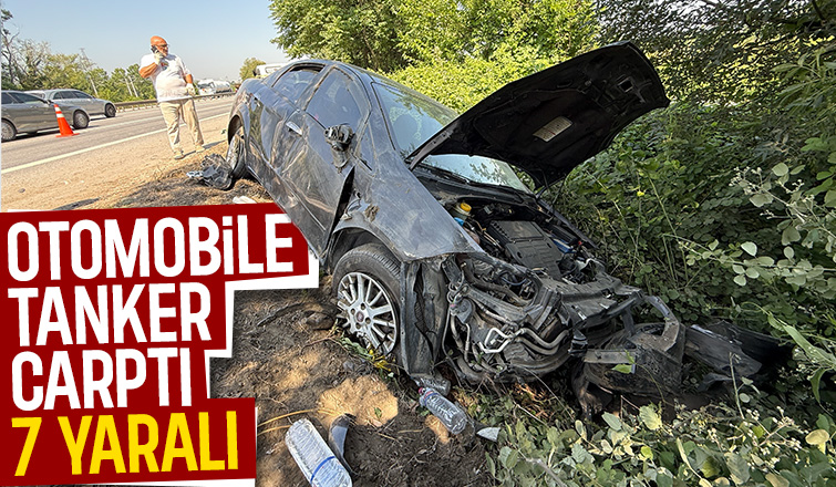 Otoyolda feci kaza: 7 yaralı