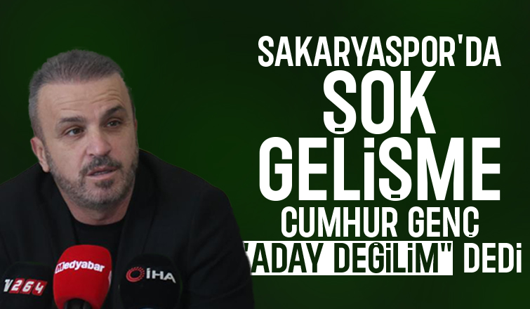 Sakaryaspor'da Cumhur Genç aday olmayacak