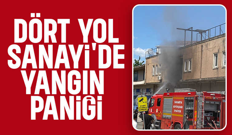 Sanayide hırdavat dükkanında yangın paniği
