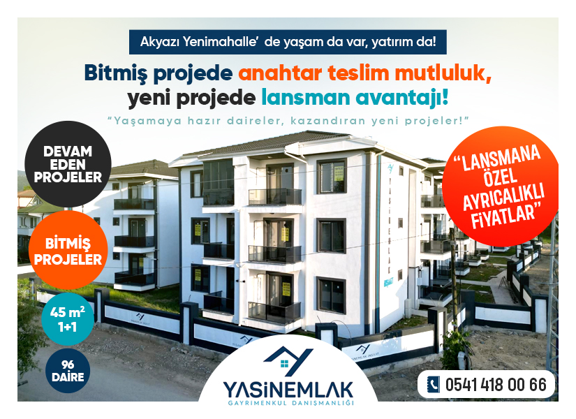 Yasin Emlak - Lansman Projeler