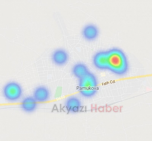 İşte şehirdeki koronavirüs haritası