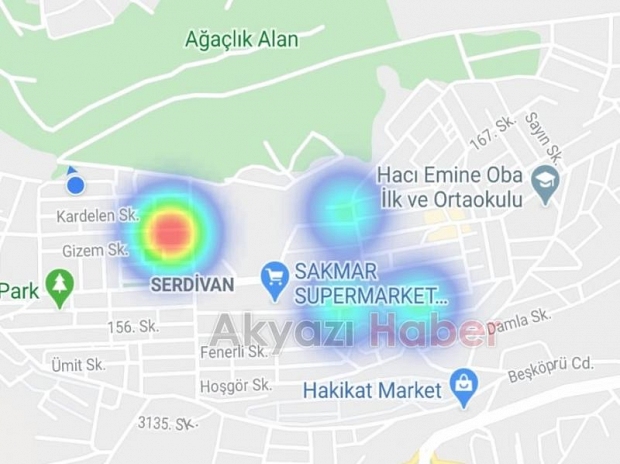 İşte şehirdeki koronavirüs haritası