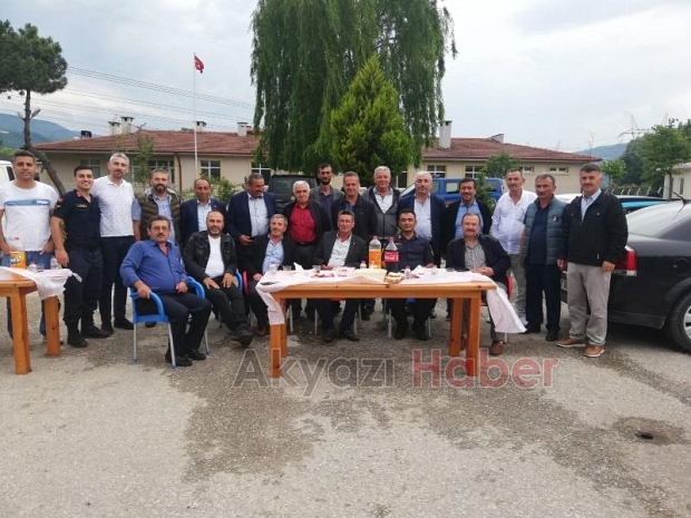 Dokurcun karakol komutanına veda ziyareti