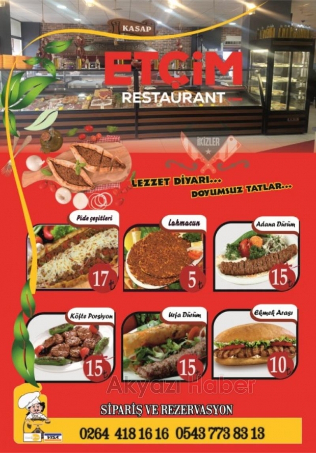 İkizler Etçim Restaurant hizmete devam ediyor