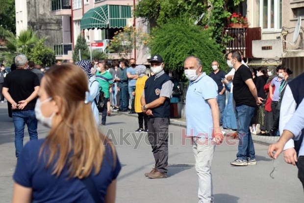Tedbirle sınava alındılar