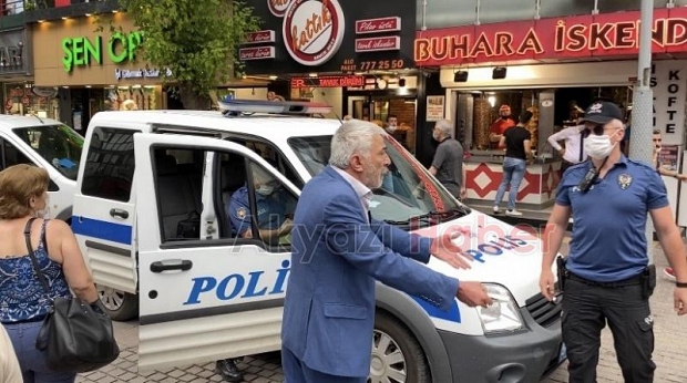 Maske takmayan vatandaş tepki topladı