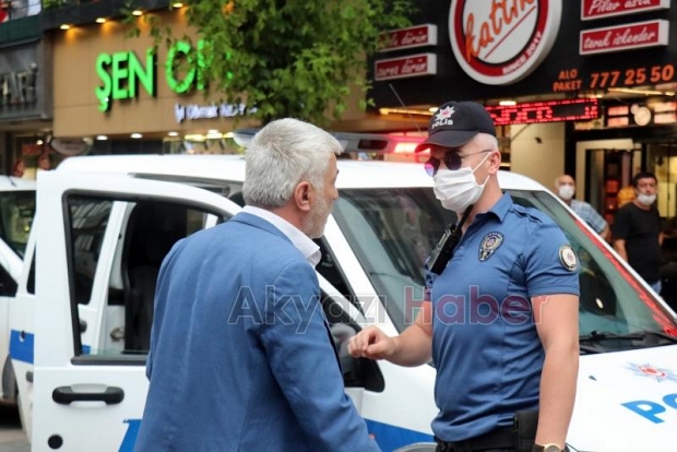 Maske takmayan vatandaş tepki topladı