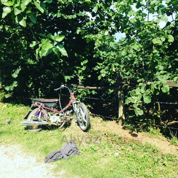 Motosiklet devrildi 2 yaralı
