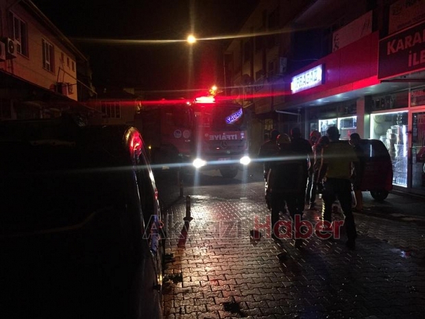 Akyazıda bir garip yangın