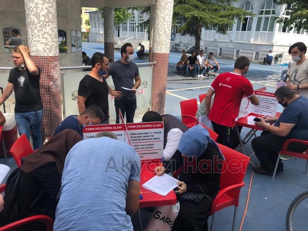 Akyazılılar yaralılar için kan vermeye koştu