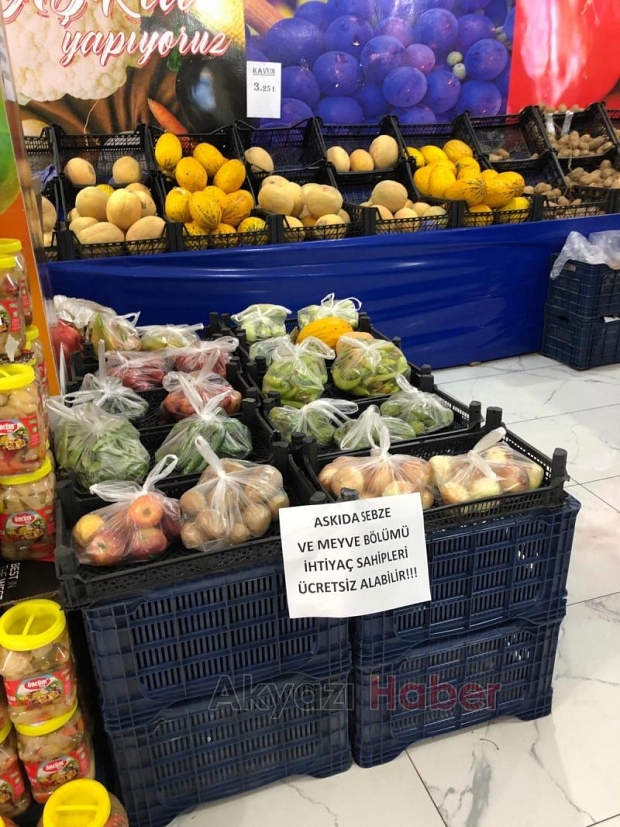 Askıda Meyve Sebze Hizmeti Efecan Tanzimden